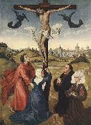 WEYDEN, Rogier van der Crucifixion Triptych Germany oil painting artist
